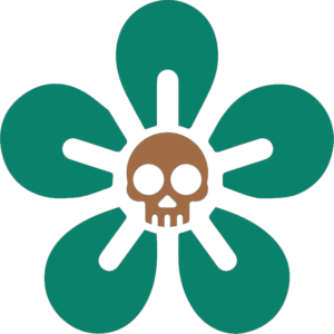 Green Skull Flower - Transparent Background